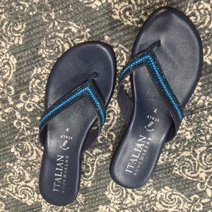 Italian Beaded Flip Flops